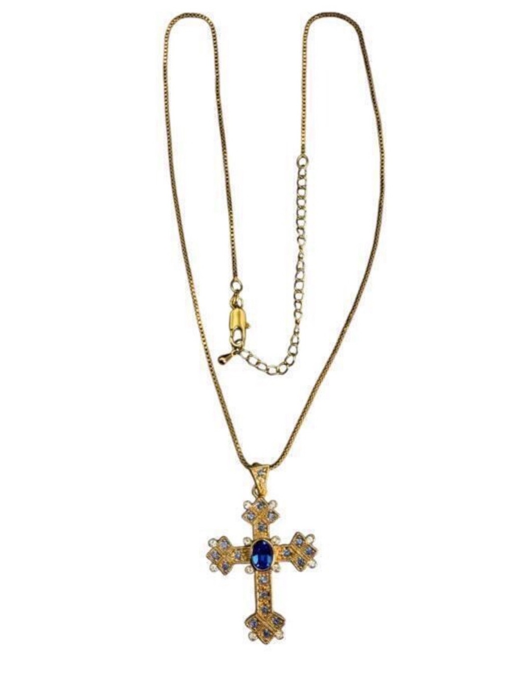 Vintage Camrose & Kross Jacqueline B. Kennedy (JBK)gold tone reproduction cross